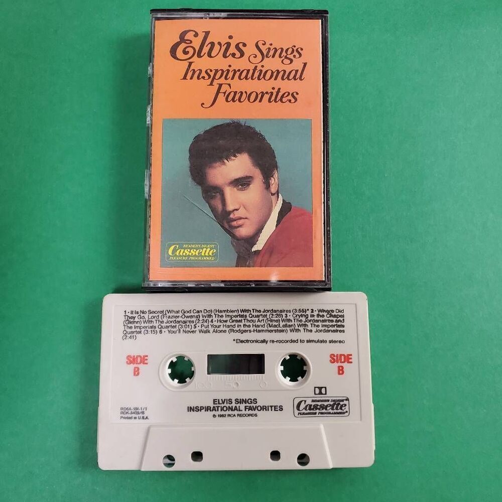 Elvis Presley – Sings Inspirational Favorites Cassette Album 1982 RCA